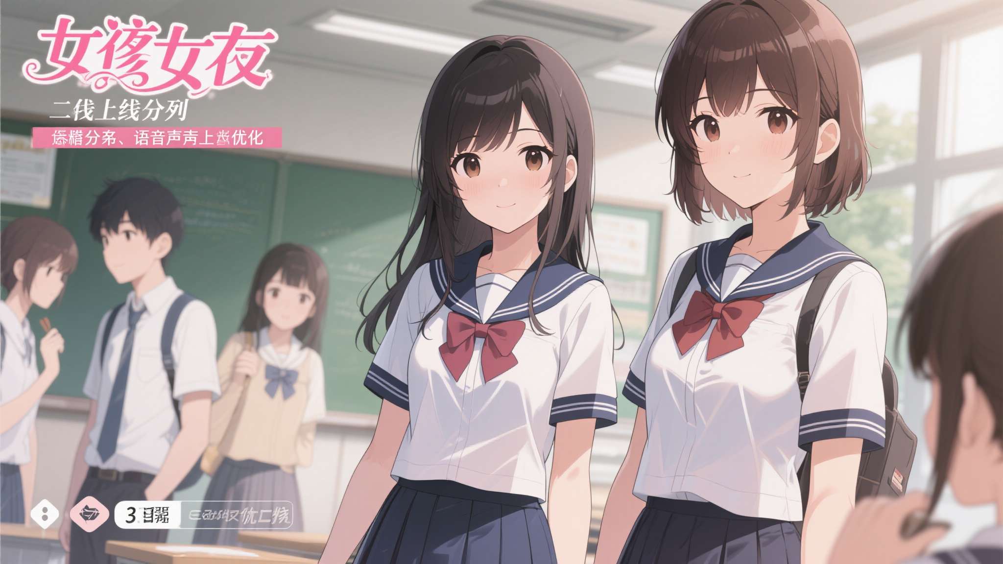 恋爱模拟《制服女友3》定档9月10日！可攻略8位美少女
